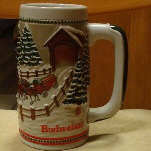 Vintage Budweiser beer stein